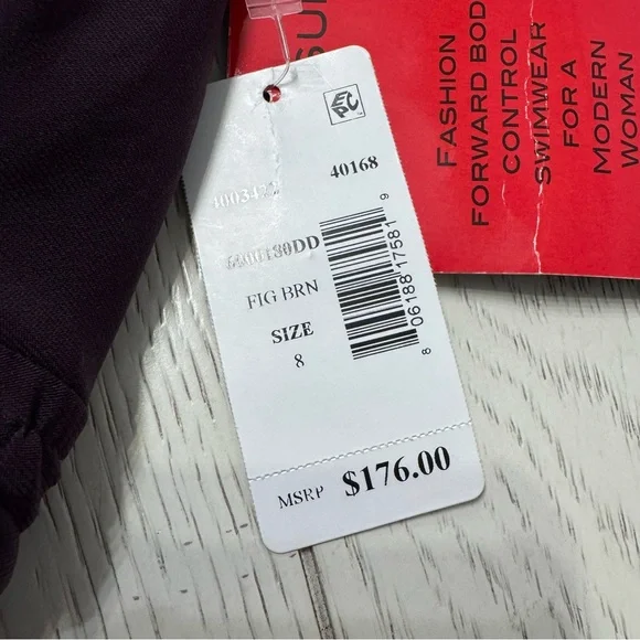 Magicsuit Purple Halter One-Piece Swimdress - Picture 12 of 15